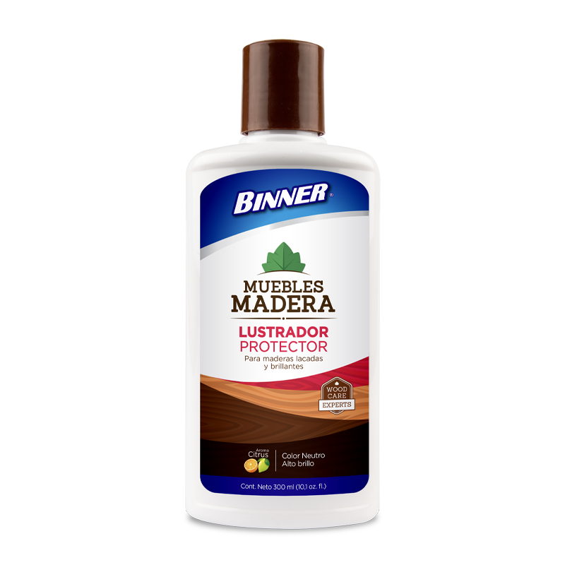 100728-1_Limpiador_Lustrador_Protector_Muebles_Madera_Binner_300ml-4.webp LUSTRADOR PROTECTOR MUEBLES DE MADERA 300 ML - Imagen 1