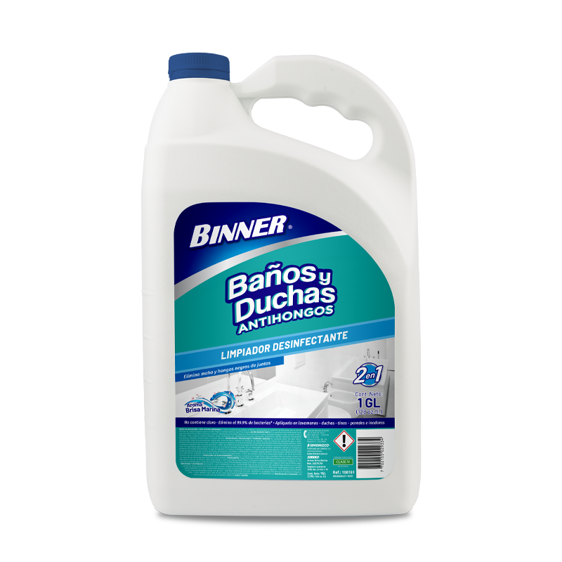 108161-1_Bancc83os_Y_Duchas_Binner_Brisa_Marina_1gl-3.webp LIMPIADOR DESINFECTANTE BAÑOS Y DUCHAS 1 GL - Imagen 1