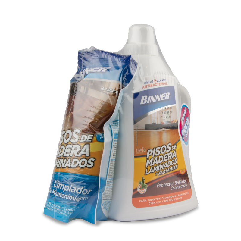 PROTECTOR CONCENTRADO PISOS DE MADERA 1.900 ML + DOYPACK LIMPIADOR DE MANTENIMIENTO 500 ML - Imagen 2