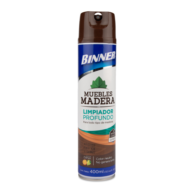 202566-1_Limpiador_Profundo_Binner_Para_Muebles_De_Madera_En_Aerosol_400ml-21.webp LIMPIADOR PROFUNDO DE MADERA 400 ML - Imagen 1
