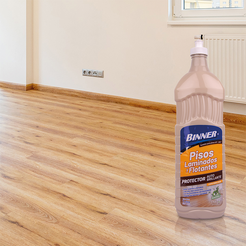 PROTECTOR AUTOBRILLANTE PISOS LAMINADOS Y FLOTANTES 1 LT - Imagen 5