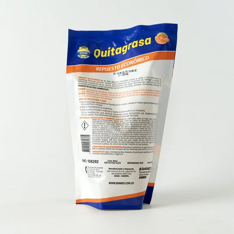 *QUITAGRASA MANDARINA 500ML DOY PACK - Imagen 3